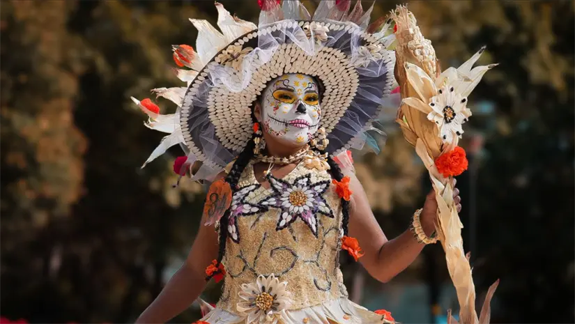 Pasarela de Catrinas en Coyoacán. Foto: cortesía.