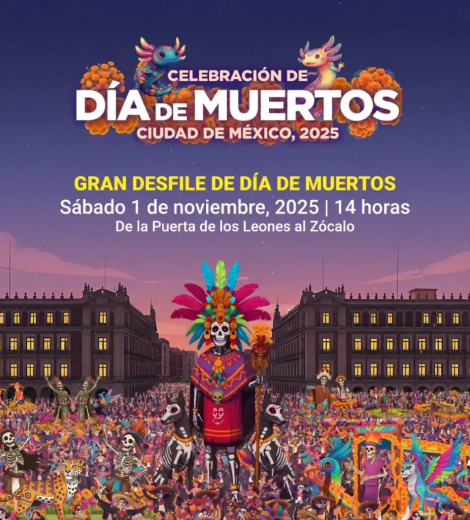 Estas son alternativas viales para evitar el desfile de Día de Muertos en CDMX. Foto: cortesía.