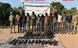 Operativo en Navolato: 13 detenidos con armas y municiones tras ataque a las autoridades