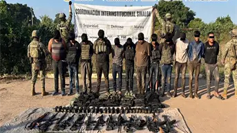 Operativo en Navolato: 13 detenidos con armas y municiones tras ataque a las autoridades