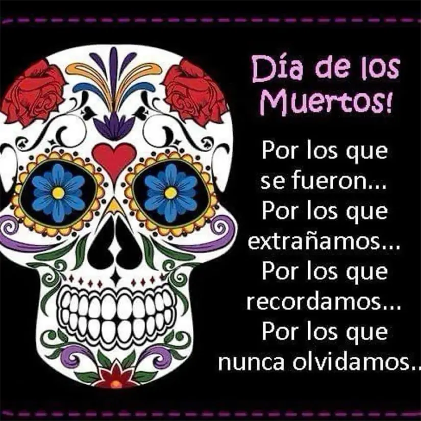 Frases bellas para recordar a los que se fueron en este Día de Muertos 2025. Foto: Pinterest