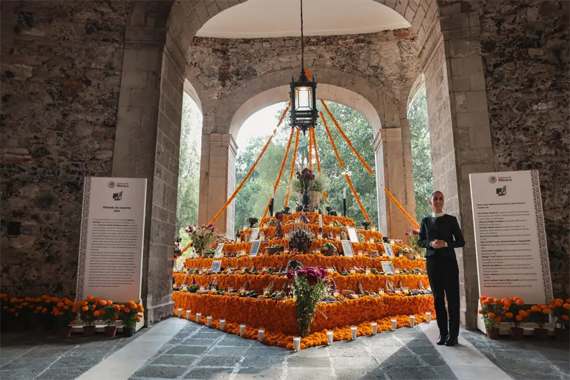 La ofrenda contó con todos los elementos. Foto: Cortesía