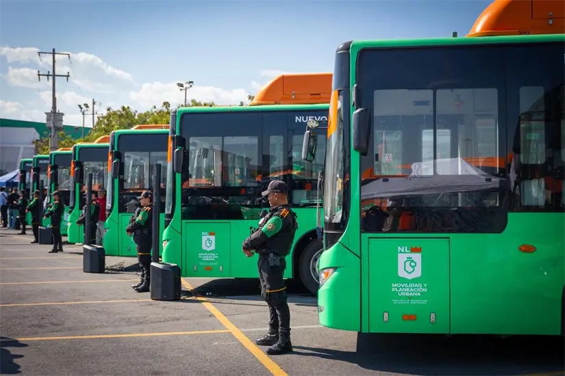 ¿Para qué rutas de Nuevo León son los nuevos camiones? Foto: Cortesía