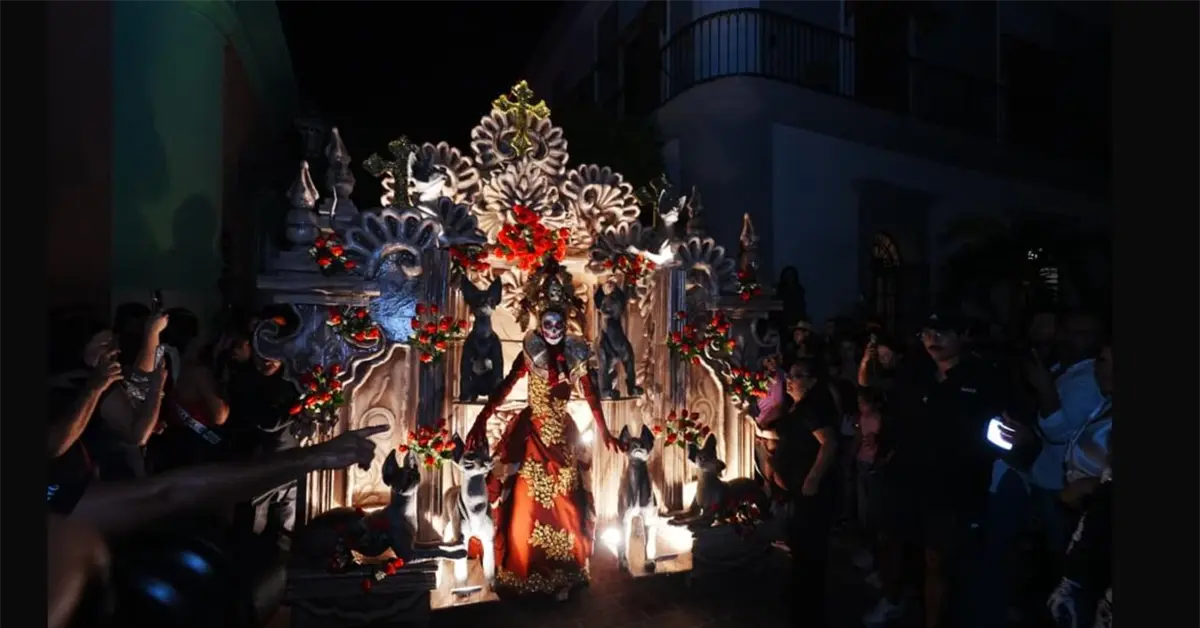 Espectacular celebración de Día de Muertos en el Centro Histórico de Mazatlán