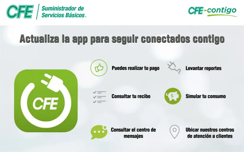 Conoce todos los movimientos que puedes hacer en la app CFE Contigo. Foto: cortesía.
