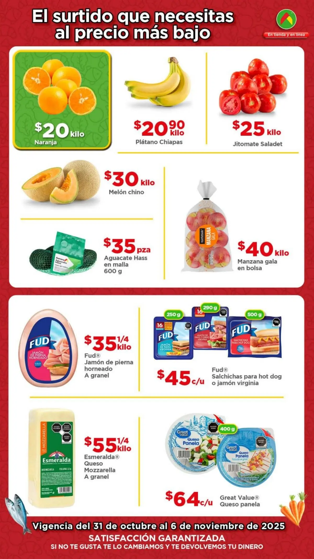 El Tianguis de frutas y verduras trae para ti estas ofertas. Imagen: Cortesía