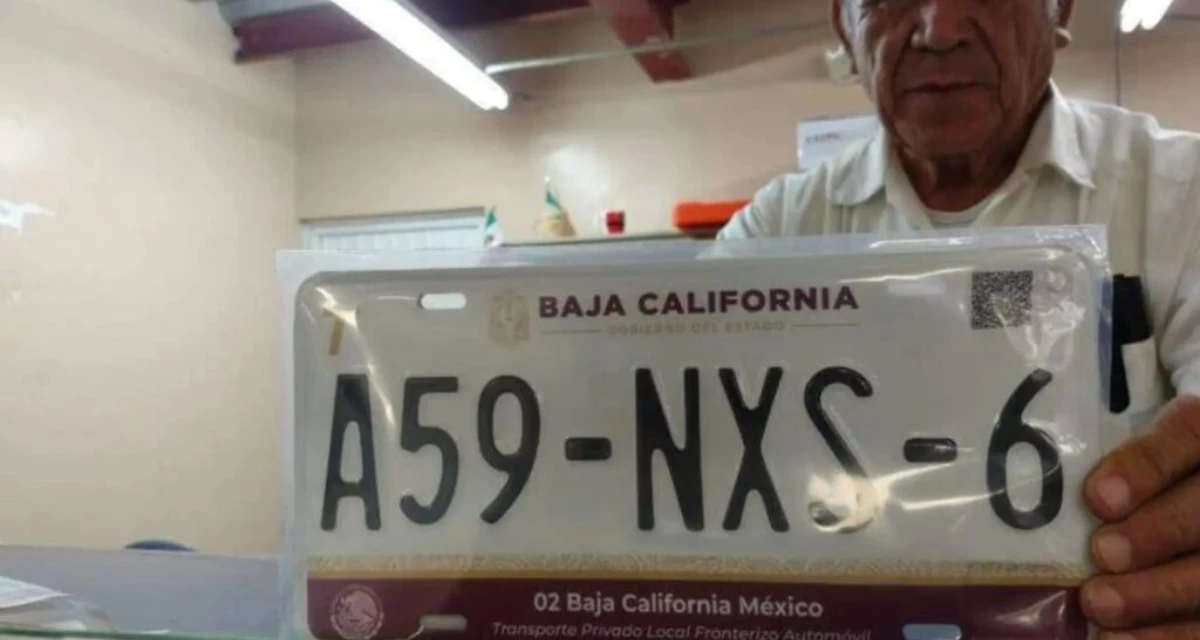 Esto te costará dar de baja las placas en Baja California en 2025. Foto: Cortesía.