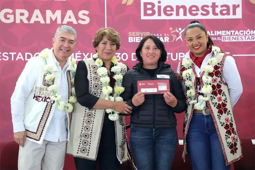 Más apoyos recibirán las beneficiarias de Mujeres con Bienestar del Estado de México. Foto: Cortesía