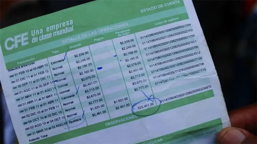 Precio de la luz sin subsidio este 2025. Foto: cortesía.
