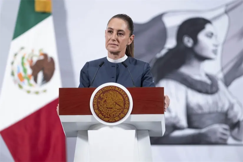 Sheinbaum habló sobre el caso de Carlos Manzo en su conferencia matutina de este lunes. Foto: Presidencia