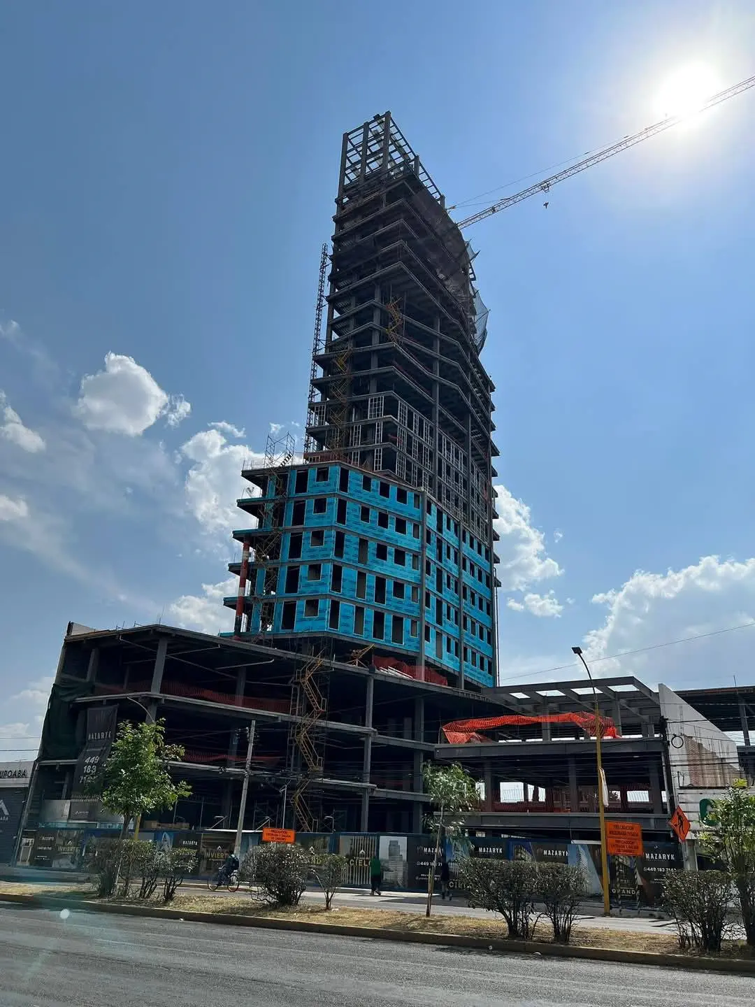 Conoce los avances de la Torre Mazaryk, en Aguascalientes. Foto: Pakolin VL.