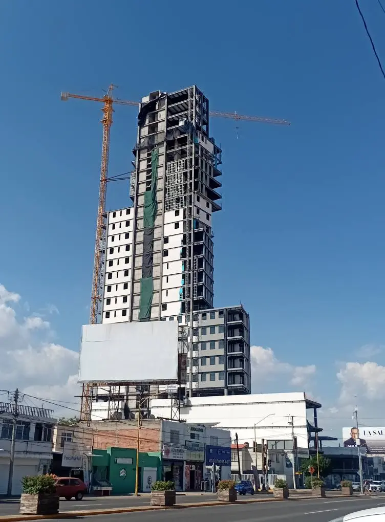 La Torre Mazaryk será el edificio más grande Aguascalientes. Foto: Hector Cheivz. 