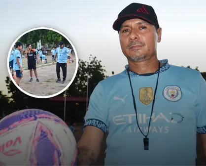 Con un silbato, un balón y todo el corazón, Efraín Anguiano guía a sus Cachorros a perseguir sus sueños en la colonia Progreso, Culiacán