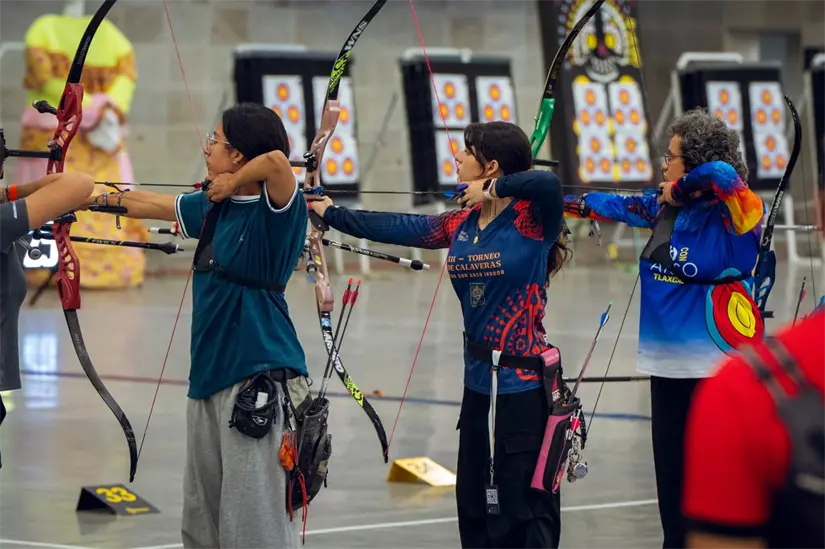 Fernando Luna fue quien se llevó la medalla de plata en modalidad de arco recurvo. Foto: Cortesía.