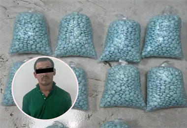 Culiacán: aseguran más de 10 mil pastillas de fentanilo y detienen a 2, entre ellos un menor de edad