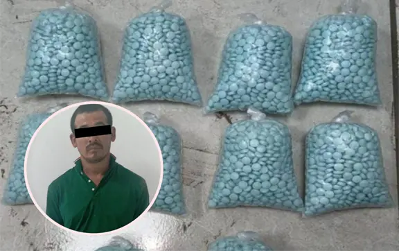 Culiacán: aseguran más de 10 mil pastillas de fentanilo y detienen a 2, entre ellos un menor de edad