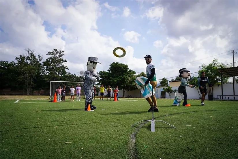 Con juegos y sonrisas, el IMDEC fomentó valores y trabajo en equipo. Foto: Ayuntamiento de Culiacán