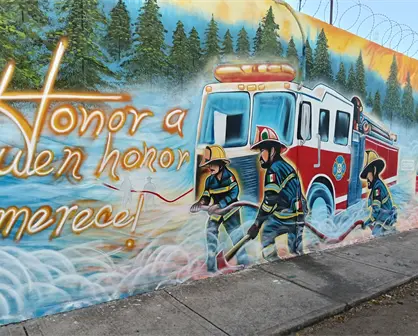 Bomberos de Culiacán reciben homenaje con emotivo mural en Alturas del Sur