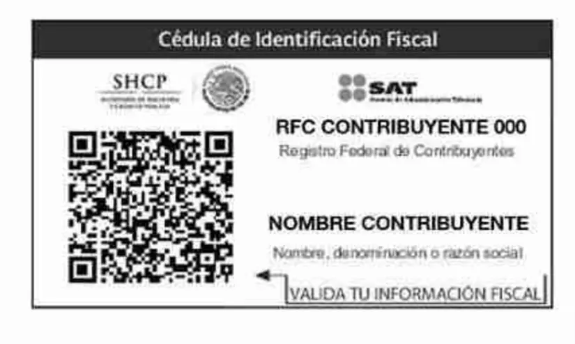 Cédula de Identificación Fiscal. Foto: cortesía.