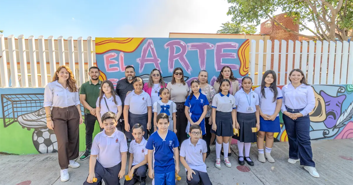 Niños de la Primaria Ángel Flores en Culiacán envían poderoso mensaje de paz a través del arte