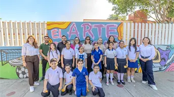 Niños de la Primaria Ángel Flores en Culiacán envían poderoso mensaje de paz a través del arte