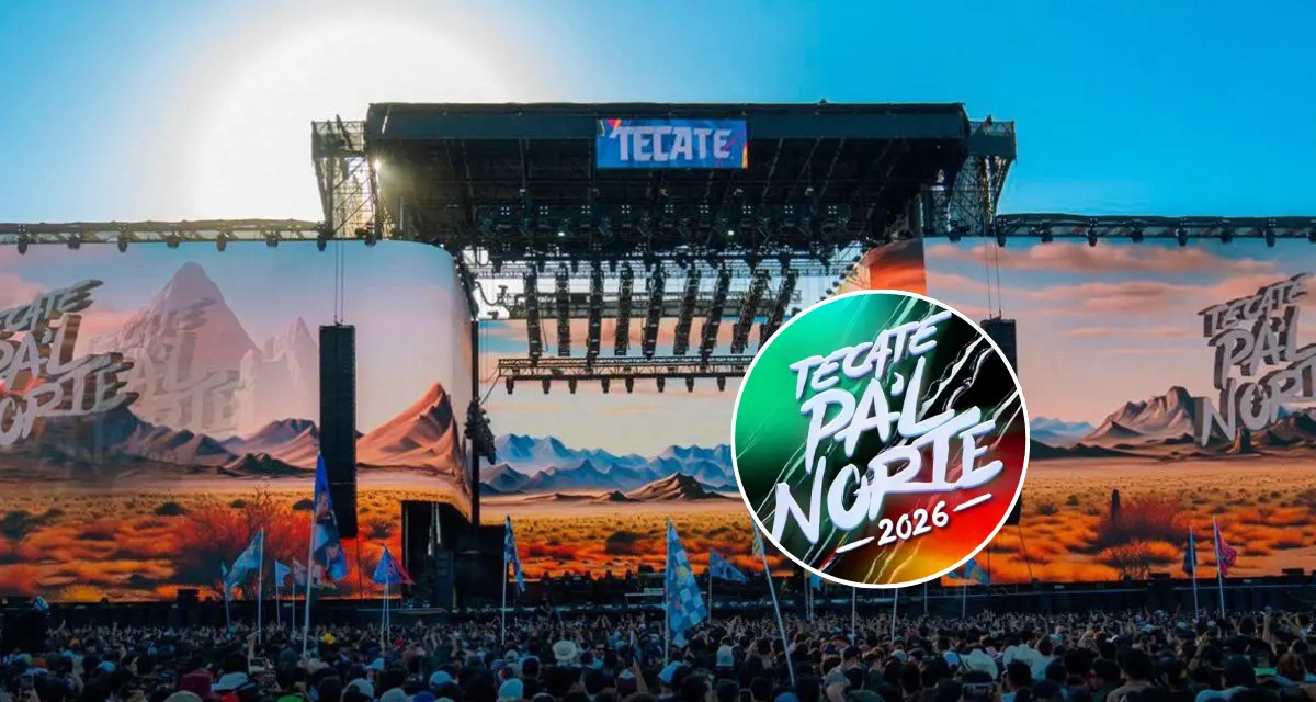 Conoce la cartelera oficial de Tecate Pal Norte 2026. Foto: Cortesía.