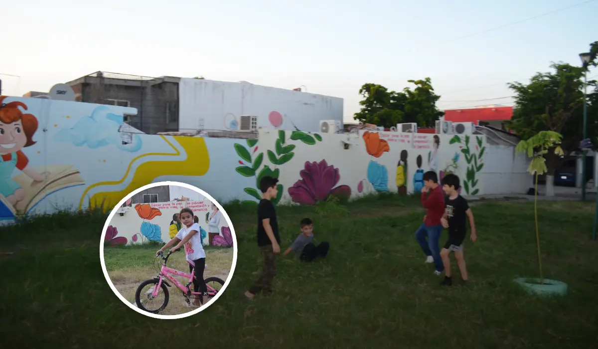 Arte, unión y esperanza: en Prados del Sur, Culiacán pintan un mural por la paz en el Parque Sonrisas con Valor