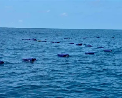 Marina decomisa droga con valor de 980 millones de pesos frente a Michoacán