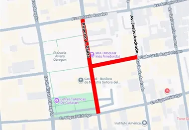 Calles del centro de Culiacán estarán cerradas del 7 al 18 de noviembre: evita contratiempos