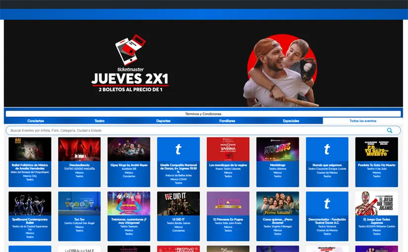 Así puedes aprovechar el 2x1 en conciertos de tus artistas favoritos. Foto: Cortesía.