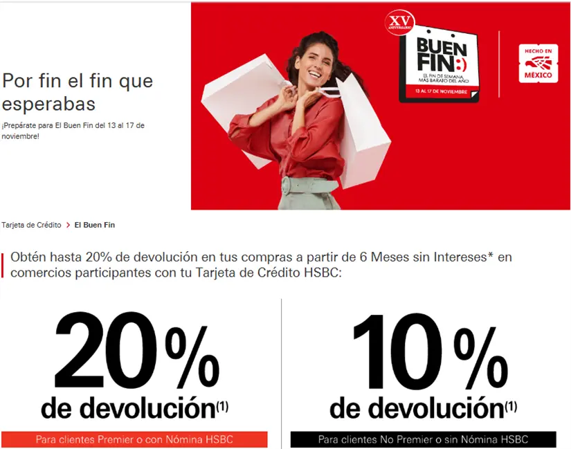 Disfruta de las bonificaciones que el banco HSBC tiene para ti. Foto: Cortesía.