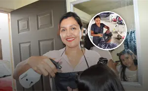 Tijeras, ilusión y corazón: en Culiacán Carmen Corvera convierte su sala y el puesto del tianguis en un salón de belleza que transforma sueños y vidas
