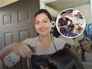 Tijeras, ilusión y corazón: en Culiacán Carmen Corvera convierte su sala y el puesto del tianguis en un salón de belleza que transforma sueños y vidas