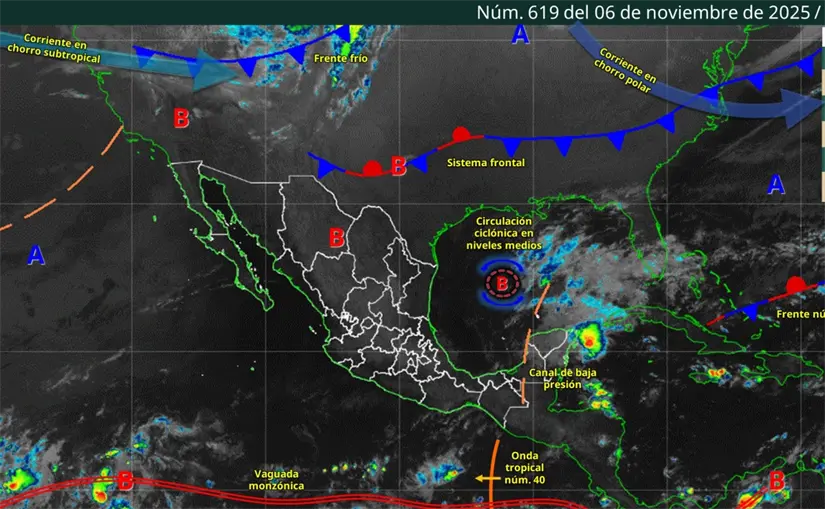 Se prevén heladas y bajas temperaturas en varias regiones del país esta semana. Imagen: Conagua