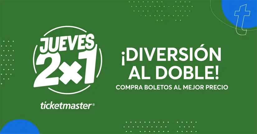 Estos son los conciertos que estarán al 2x1 en Ticketmaster México. Foto: Cortesía.