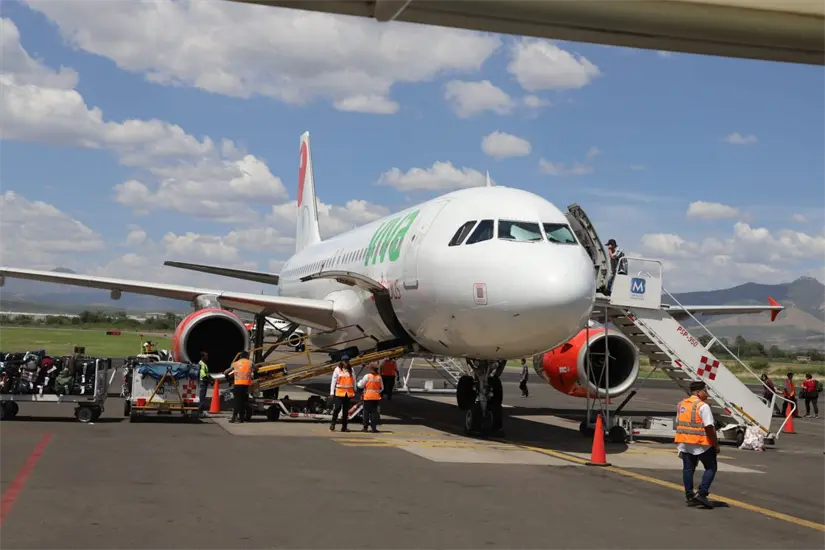 Frecuencia de las rutas de vuelo que se reactivaron en el Aeropuerto de Monterrey. Foto: Cortesía