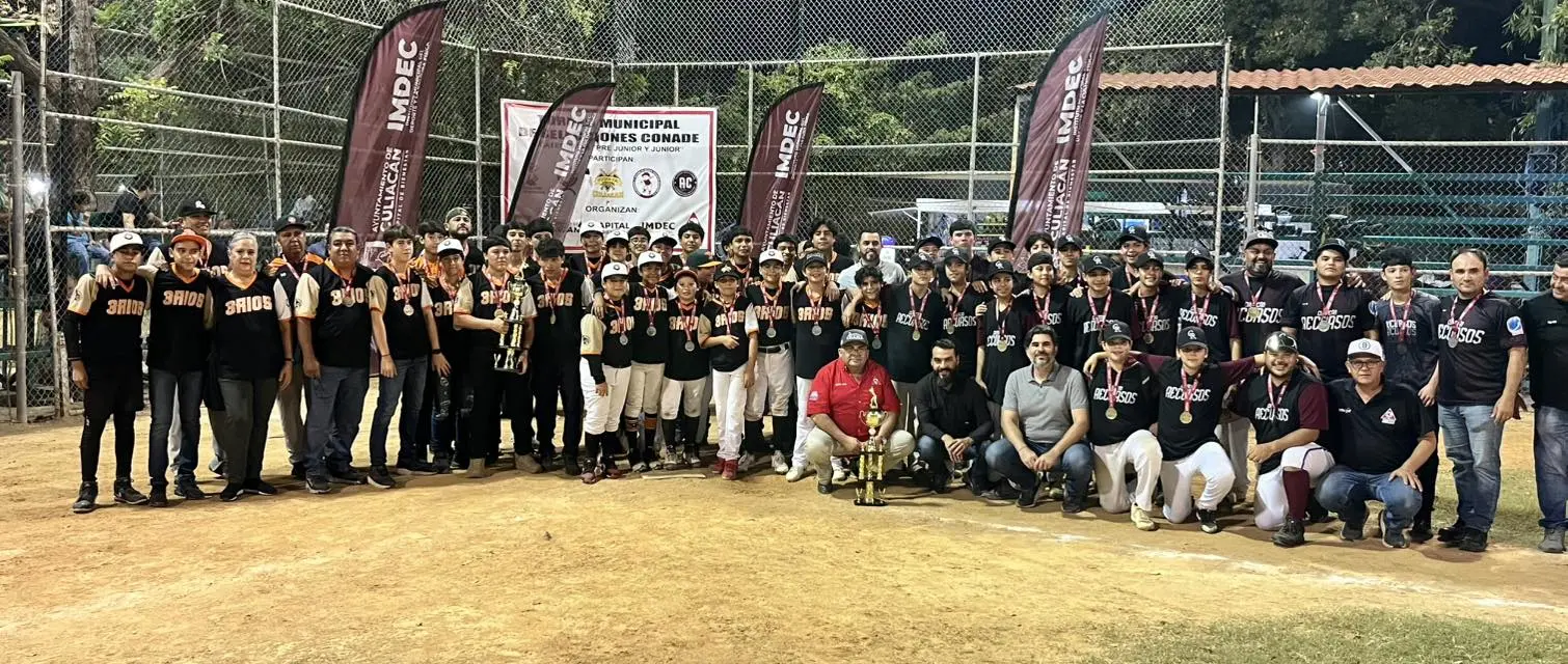 Con esfuerzo, disciplina y alegría, jóvenes beisbolistas de Culiacán conquistan el Torneo Municipal. Foto: IMDEC