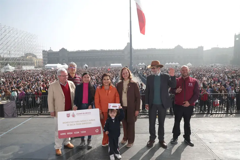 Mi Beca para Empezar para alumnos de primaria y preescolar de CDMX. Foto: Cortesía