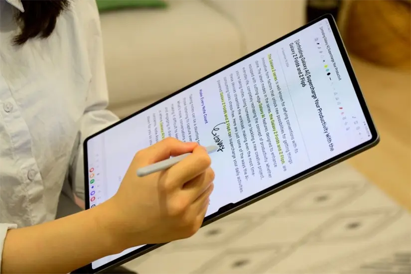 Qué atractivos tiene la mejor tablet de Samsung. Foto: Cortesía