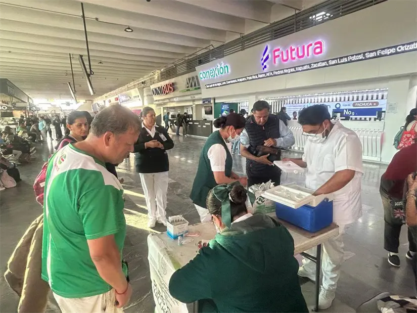 Debido a la temporada de invierno, en Hidalgo se comenzó a implementar una campaña de vacunación. Foto: Reporte Hidalgo.