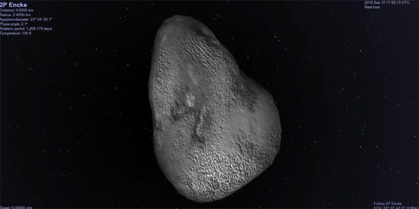 Cometa Encke, origen de los meteoros que se podrán ver en México este noviembre. Foto: cortesía.