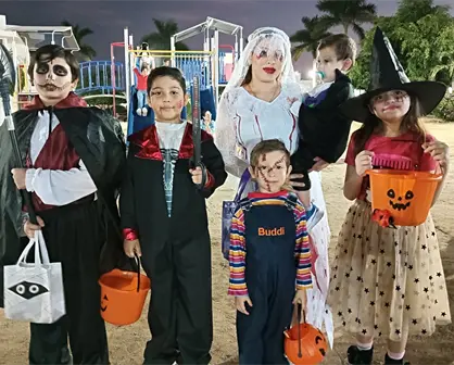 Familias de Culiacán dan vida al Halloween Portabelo 2025 con disfraces, juegos y muchas risas