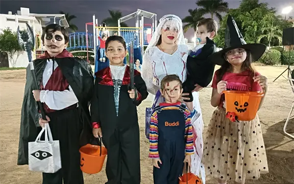 Familias de Culiacán dan vida al Halloween Portabelo 2025 con disfraces, juegos y muchas risas