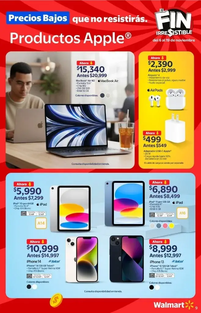 Ofertas tecnología. Foto: Walmart