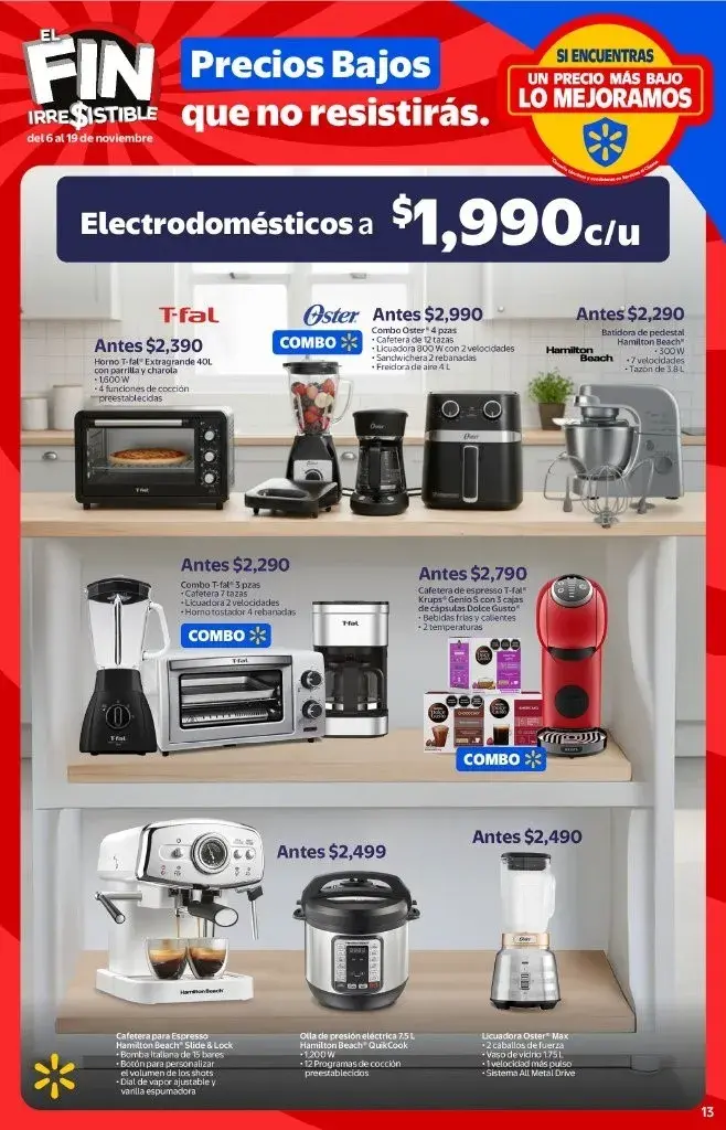 Ofertas en electrodomésticos. Foto: Walmart