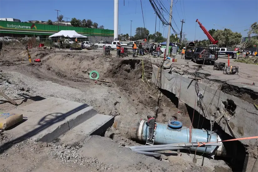 Este acueducto asegura el suministro de agua a una parte importante de Tijuana. Foto: El Imparcial