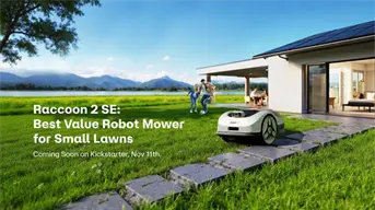 RoboUP lanza el Raccoon 2 SE: el robot cortacésped más accesible e inteligente