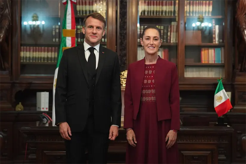 Macron y Sheinbaum abordarán diversos temas de interés bilateral. Foto: Presidencia