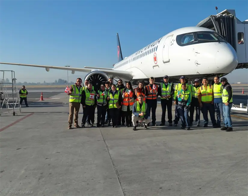  Vuelo Guadalajara- Toronto de la aerolínea Air Canada. Foto: Cortesía