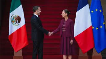 Sheinbaum y Macron firman acuerdos para fortalecer colaboración entre México y Francia
